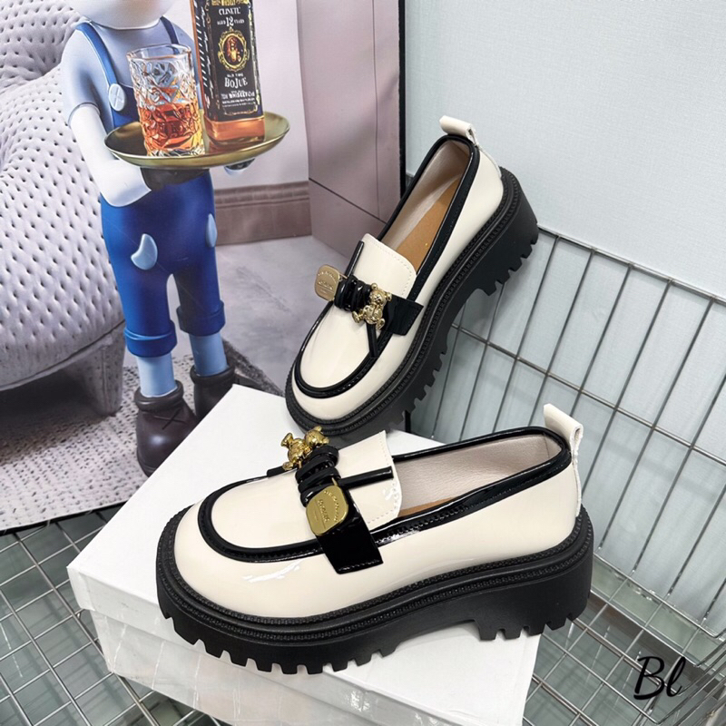 Moca Nơ Trắng Đen Full Size 35-39  -  By Anh Dinh Phuong