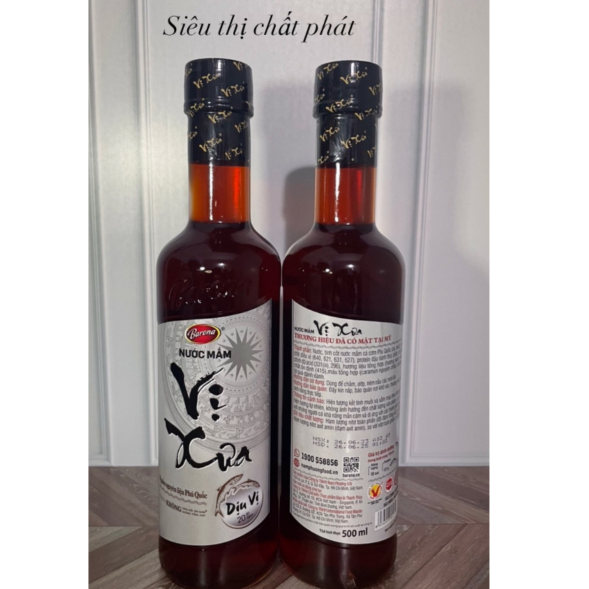 Nước Mắm Cao Cấp Vị Xưa BARONA 20 Độ Đạm 500ml