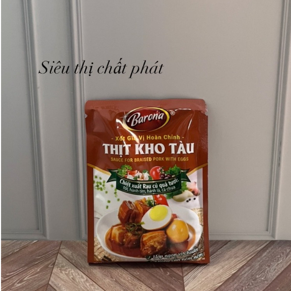Xốt Gia Vị Hoàn Chỉnh BARONA 80gr Không Cần Nêm Thêm Gia Vị