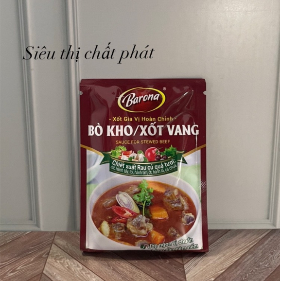 Xốt Gia Vị Hoàn Chỉnh BARONA 80gr Không Cần Nêm Thêm Gia Vị