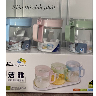 Bộ 3 lọ đựng gia vị 350ml