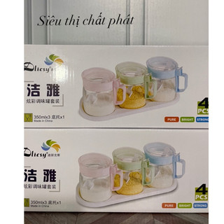 Bộ 3 lọ đựng gia vị 350ml