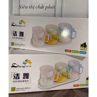 Bộ 3 lọ đựng gia vị 350ml
