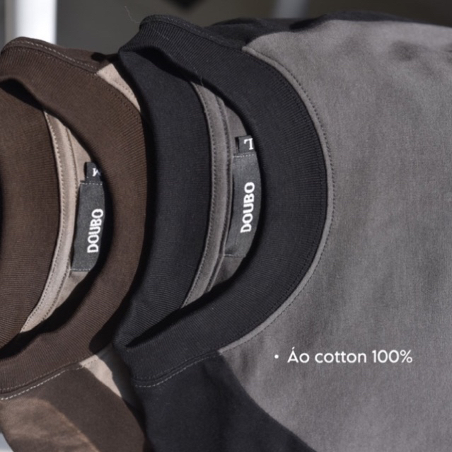 Áo phông trơn DOUBO cotton 100% định lượng 250gsm