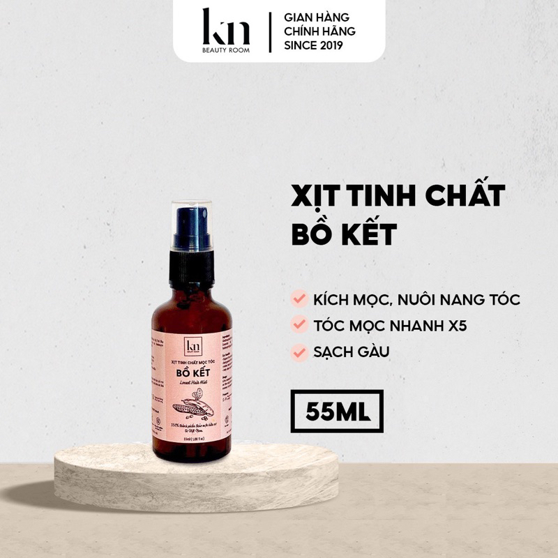 Xịt bồ kết kích mọc tóc nhanh thơm và thảo dược cô đặc tinh dầu dưỡng tóc giảm rụng tóc dày dài khỏe KN Beauty Room
