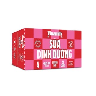 Thùng 48 bịch sữa dinh dưỡng Vinamilk hương dâu - 220ml x 48 bịch " Giá bán đã trừ khuyến mãi"