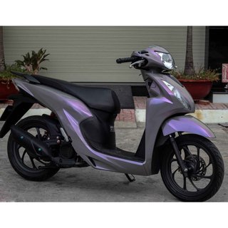Decal xám ánh tím dán trùm xe 3 lớp khổ 50cm
