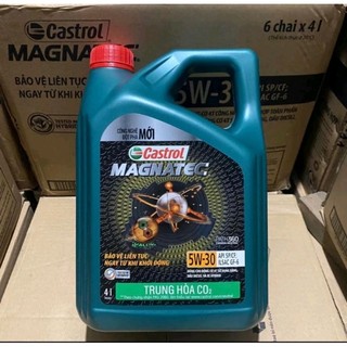 Bản cấp độ mới 2023 dầu nhớt tổng hợp toàn phần cho xe ô tô Castrol MAGNATEC A5 5W-30 4Lít