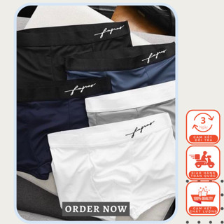 Combo 5 quần lót nam cạp Chữ Kí , quần xì nam vải thun lạnh, sịp đùi co dãn thoáng mát, đồ lót nam kháng khuẩn loại 1