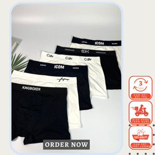 Set 6 Quần Lót Đùi Nam Màu Đen Trắng Ngẫu Nhiên