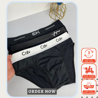 Combo 4 Quần Sịp Chéo Full Đen Mix Nhiều Cạp Khác Nhau, quần lót tam giác thun lạnh co dãn 4 chiều thoáng mát