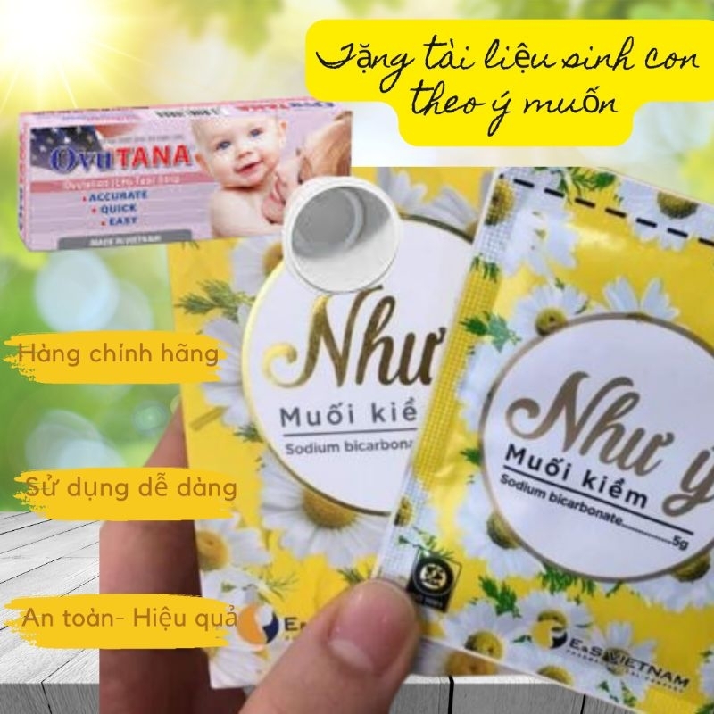 2 gói muối kiềm +6 que thử RT