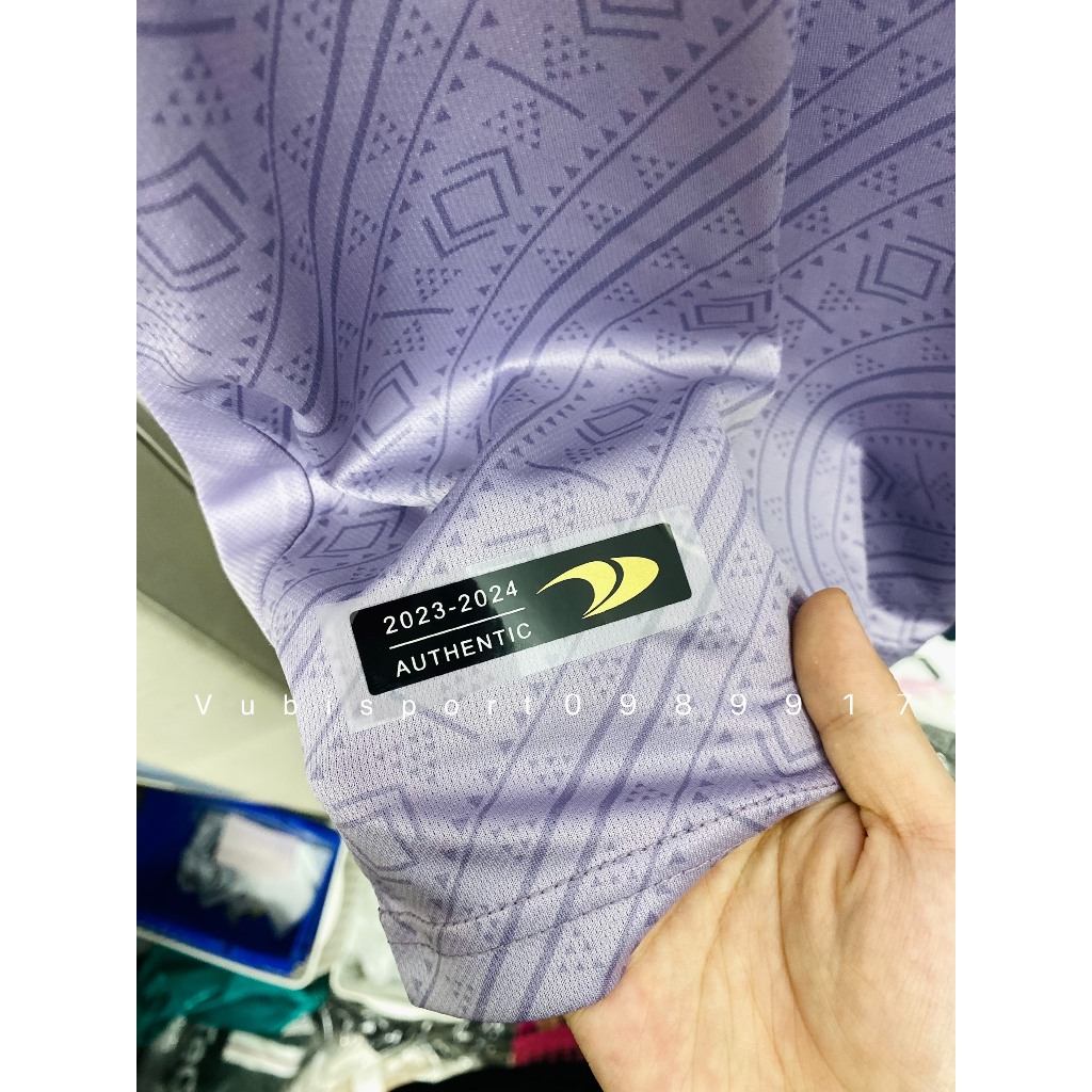 Set bộ quần áo bóng đá thể thao nam nữ clb Al nassr sân khách màu tím 2023