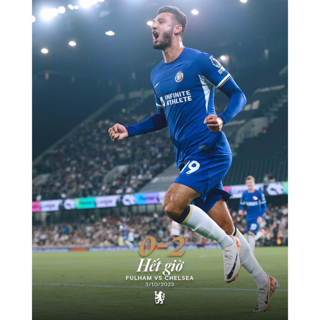 Sticker Logo decal tự ủi bằng nhiệt nhà tài trợ clb Chelsea 2023 2024