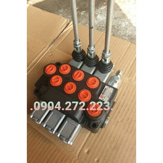 Van phân phối thủy lực 3 tay gạt - ren G1/2