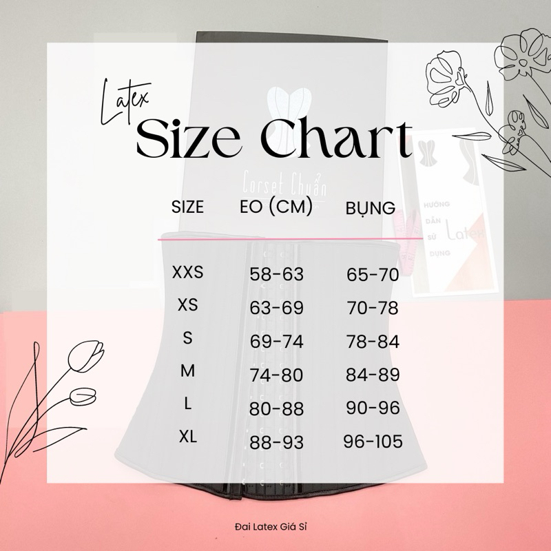 Đai Nịt Bụng Latex 25 Xương Hy Lạp Chuẩn