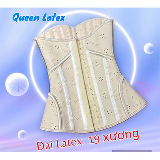 ĐAI NỊT BỤNG VORONIN LATEX 19 XƯƠNG - Cao su non biến nhiệt, che mỡ lưng