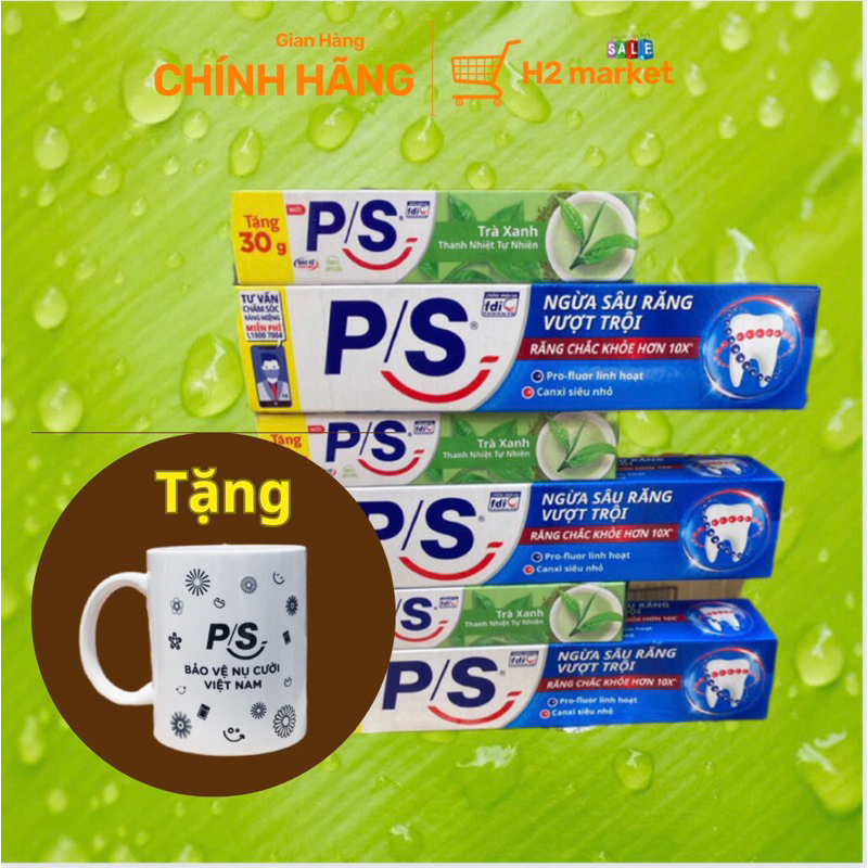 Kem đánh răng ngừa sâu răng PS 180g tặng kèm