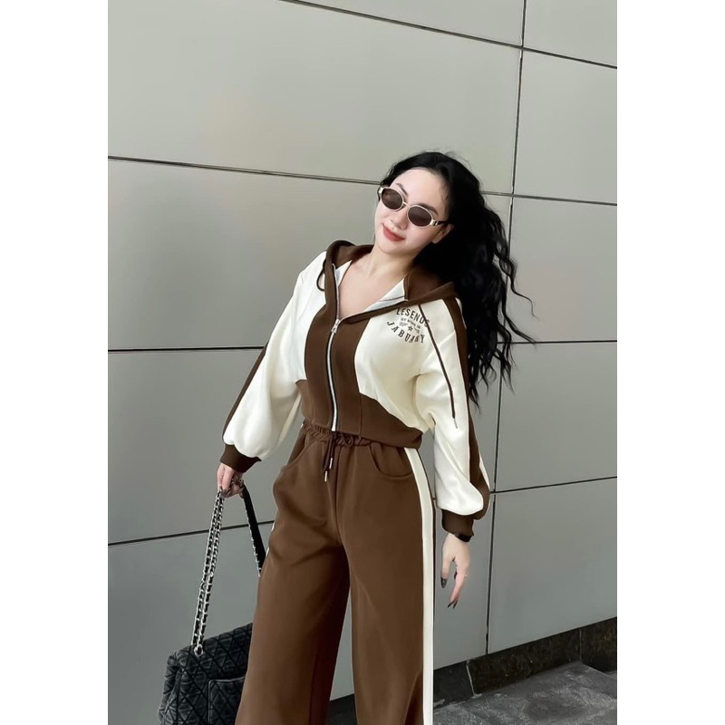 Bộ đồ thể thao-set bộ đồ áo có mũ - phong cách trẻ trung lăng động