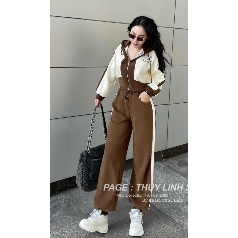 Bộ đồ thể thao-set bộ đồ áo có mũ - phong cách trẻ trung lăng động