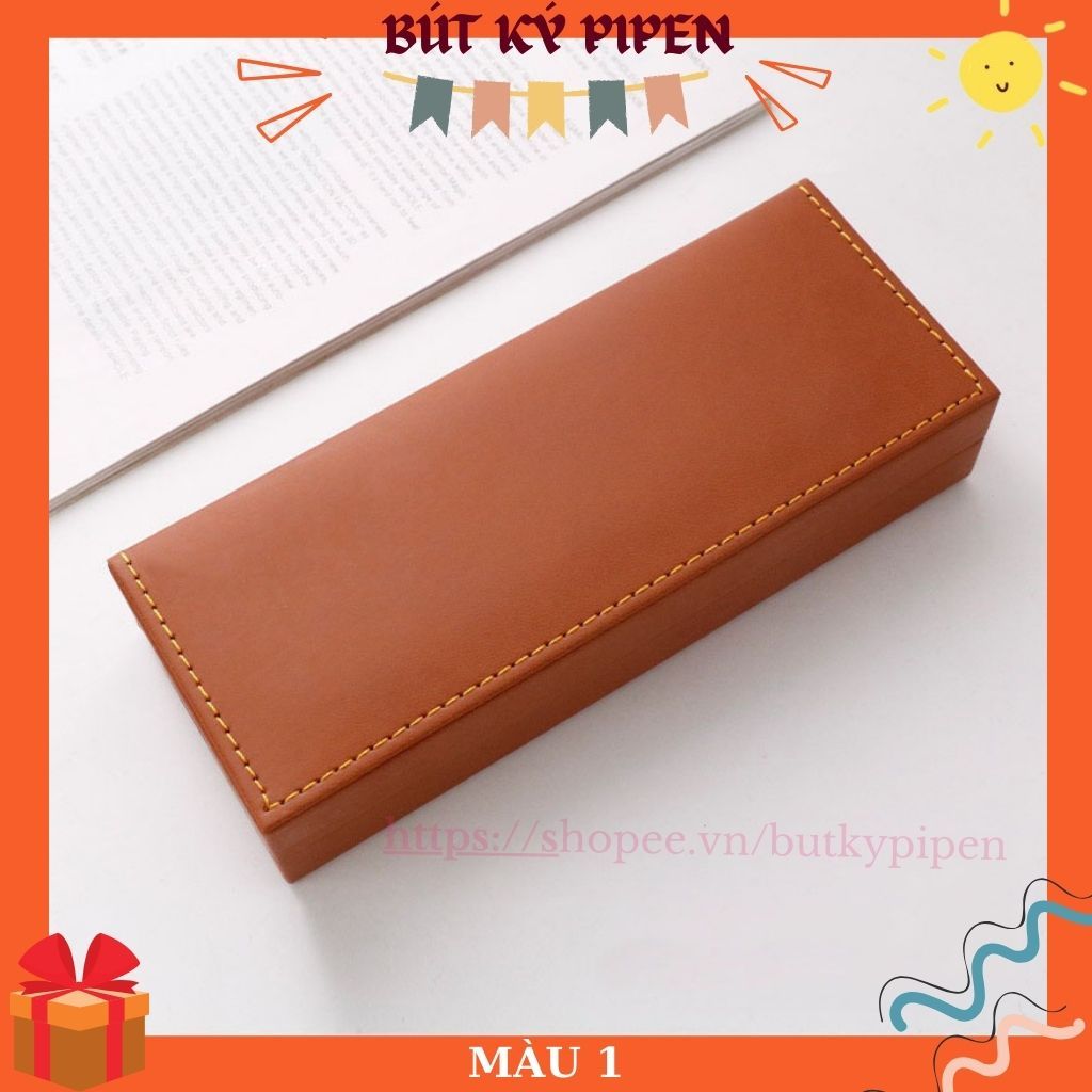 Hộp bút đựng ký bằng da PU