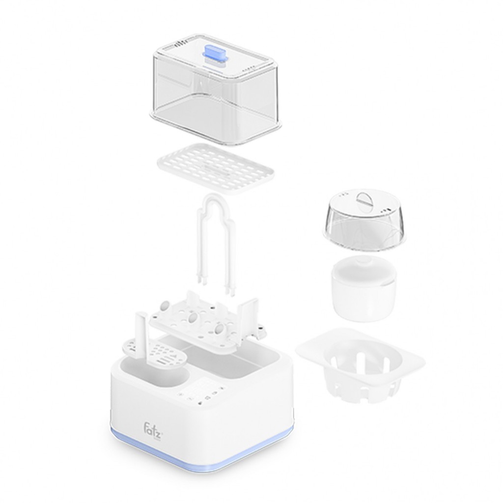 Máy Tiệt Trùng Sấy Khô Nấu Cháo Thông Minh Tích Hợp Hâm Sữa FATZ BABY Captain 1-2, 220-240V AC, 50/60Hz, 500W FB4315SL