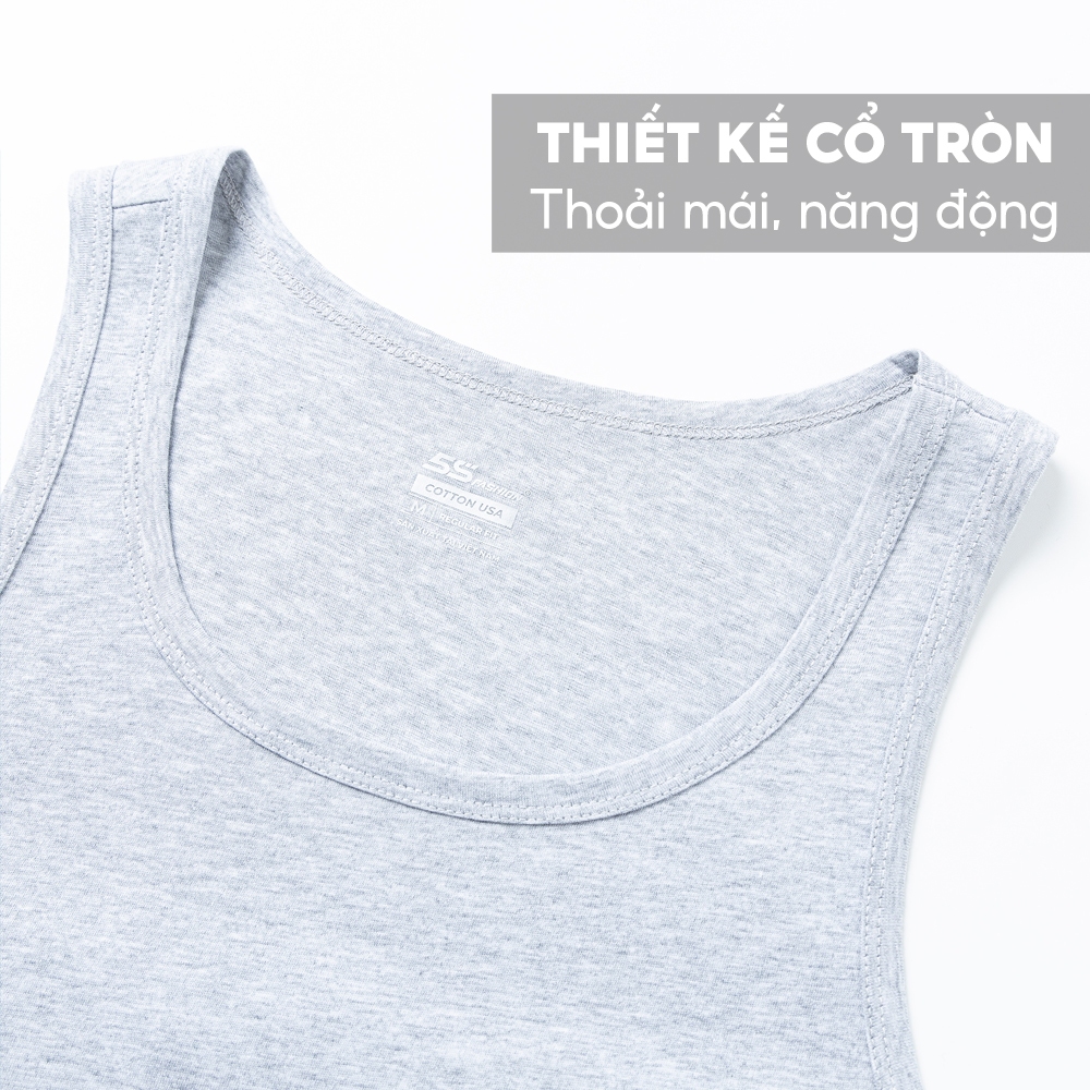 Áo Ba Lỗ Nam Trơn 5S FASHION Chất Cotton Cao Cấp, Mềm Mại, Thấm Hút, Siêu Thoáng Mát, Mặc Lót Trong