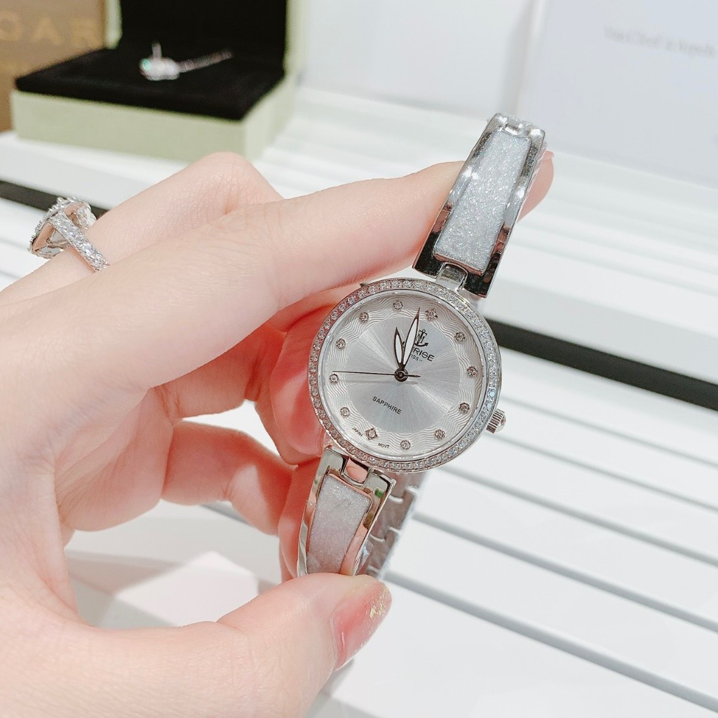 Đồng hồ nữ SUNRISE 9022 full hộp, thẻ chính hãng, Kính Sapphire chống xước