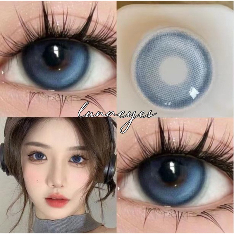 Kính áp tròng LUNA EYES 799 BLUE - Lens size vừa