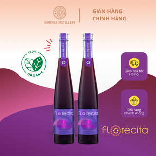 Combo 2 Chai Rượu Hibiscus Florecita 375 ML Nồng Độ 14,5% Đươc Làm từ Gạo Nếp Cẩm Và Hoa Dâm Bụt Sấy Khô