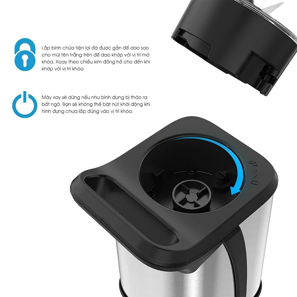 Máy xay sinh tố mini cao cấp Kuchen KU MB1212 bảo hành 24 tháng