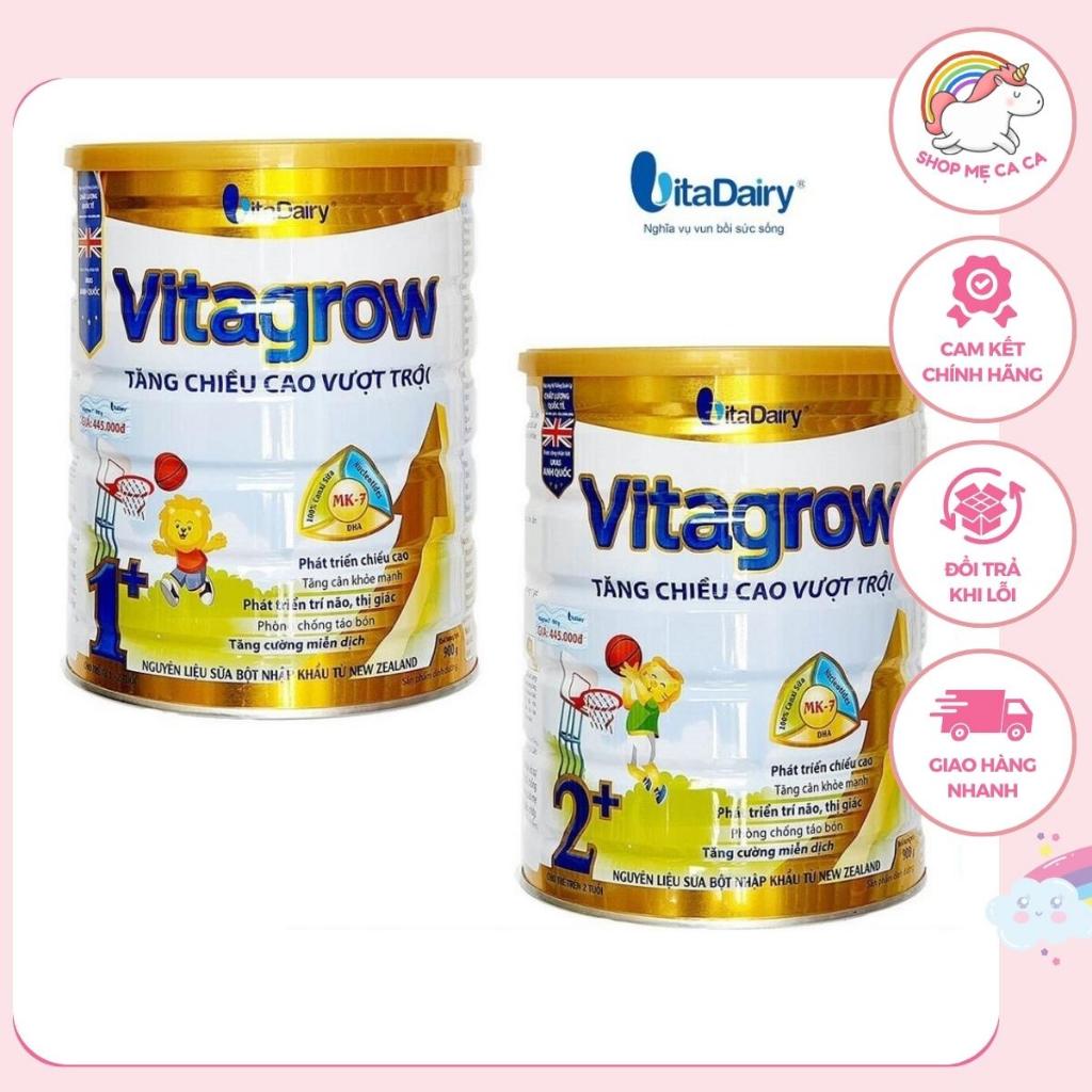 Sữa Bột Vitagrow 1+, 2+ 900g date mới nhất