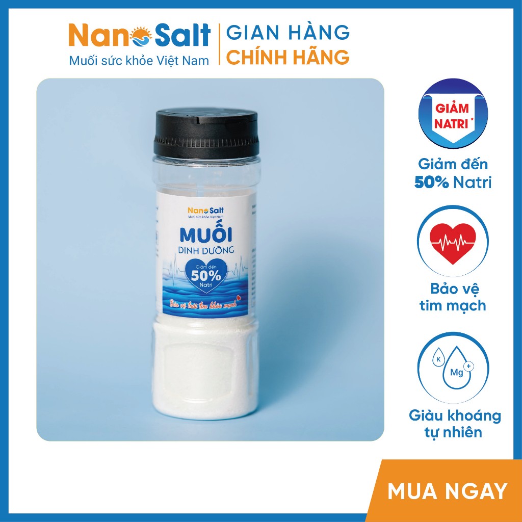 Muối dinh dưỡng giảm Natri (Lọ 150gr)