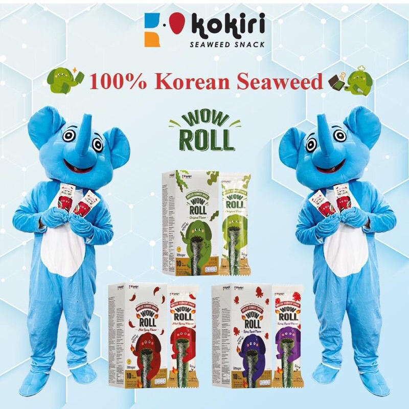 [Goi 1-2 cây] Snack Rong Biển Wow Roll 5g Thái Lan