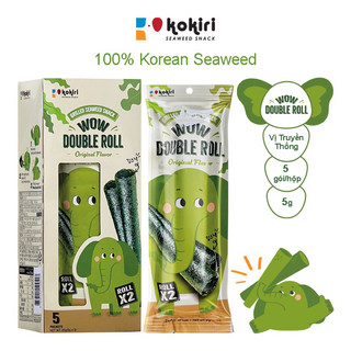 [Goi 1-2 cây] Snack Rong Biển Wow Roll 5g Thái Lan