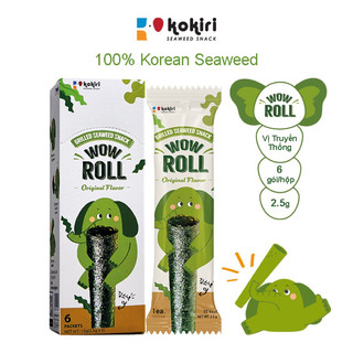 [Goi 1-2 cây] Snack Rong Biển Wow Roll 5g Thái Lan