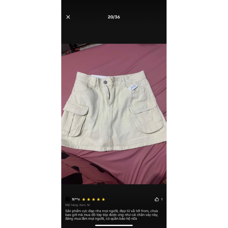 Chân vây kaki trắng kem