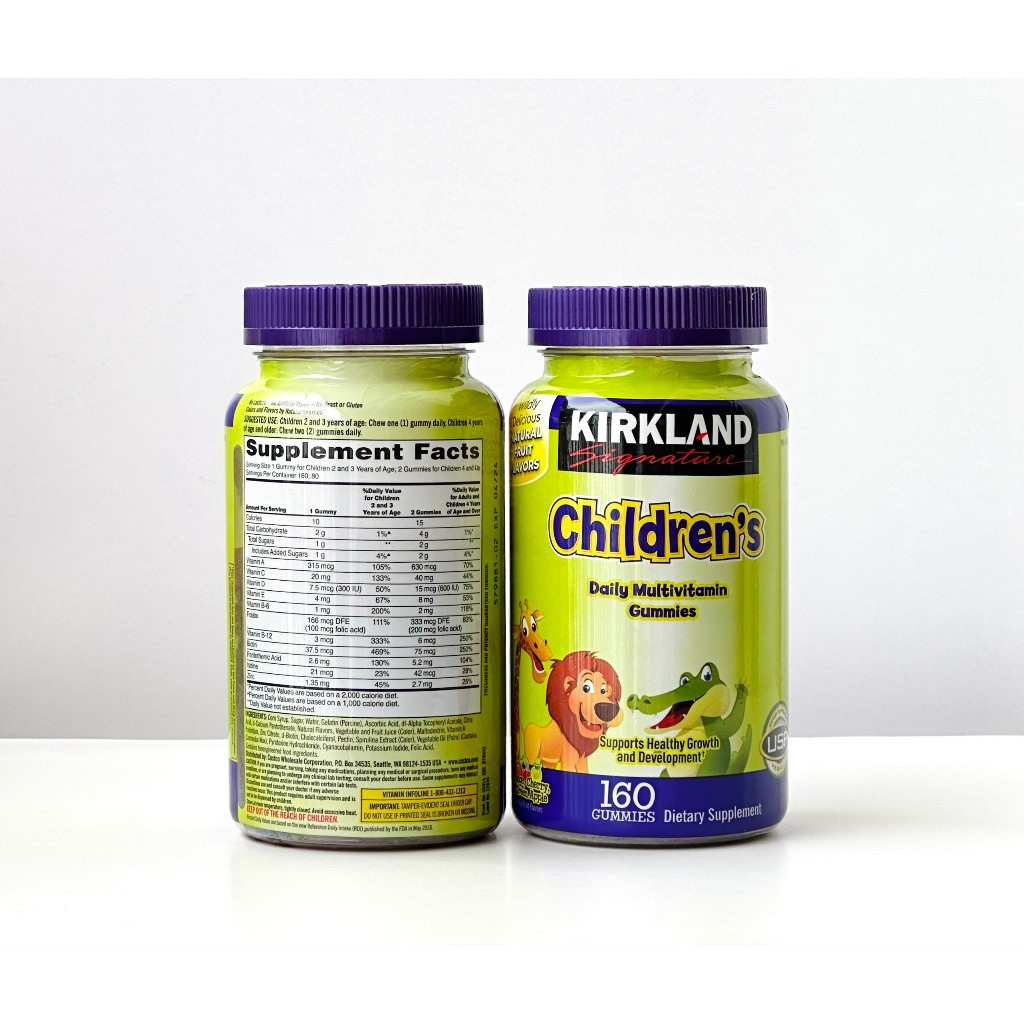 🍓Kẹo dẻo KIRKLAND CHILDREN’S COMLETE MULTIVITAMIN GUMMIES 160v