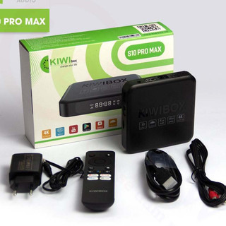 Android TV Kiwibox S10 Pro Max ĐK giọng nói Ram 4GB Rom 16Gb, Android 12 Xem TV Miễn phí