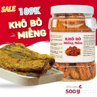 Khô bò miếng củ chi 1KG TASTYFOOD đồ ăn vặt Sài Gòn đồ ăn vừa ngon vừa rẻ