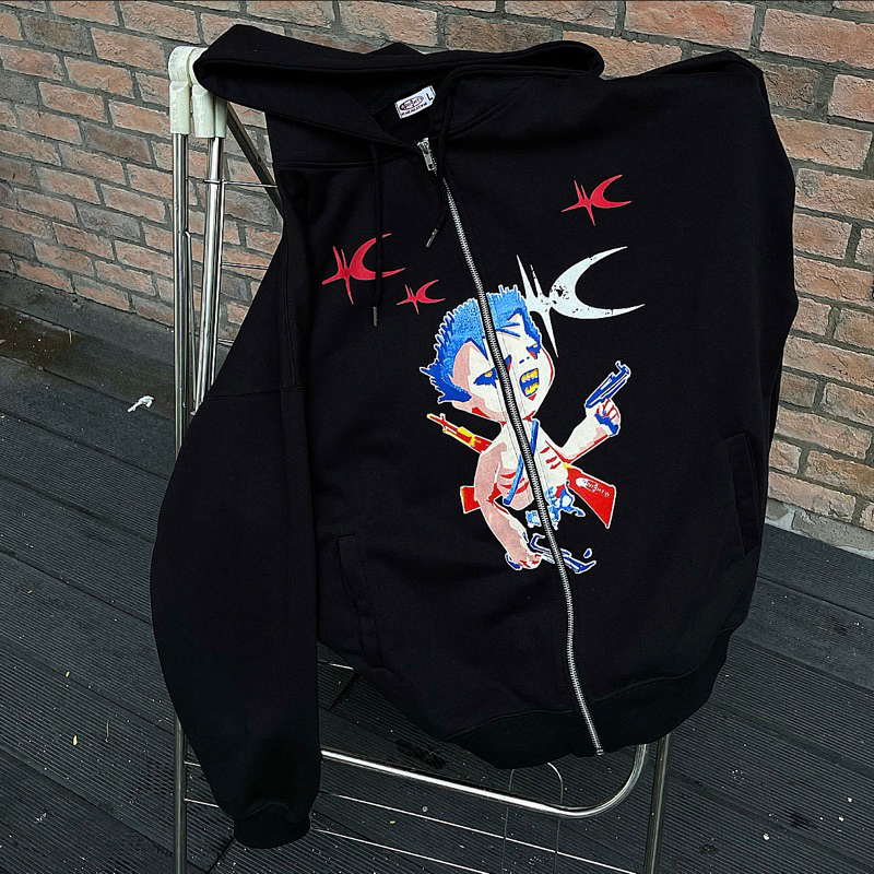 Áo khoác hoodie zip 4NIGHTY ”ALL AT WAR”