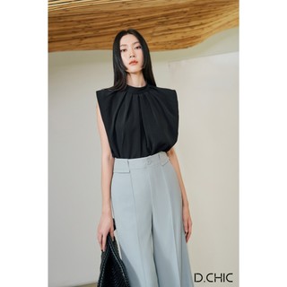 Áo cổ choker vai chờm xếp ly d.chic ms: 1812333