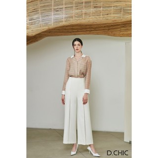 Áo sơ mi phối tay cổ D.CHIC MS: 1812089