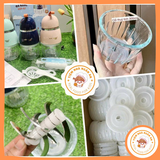 Phụ kiện máy xay Hattiecs Cối thủy tinh 6 lưỡi, 8 lưỡi dao, nắp rời