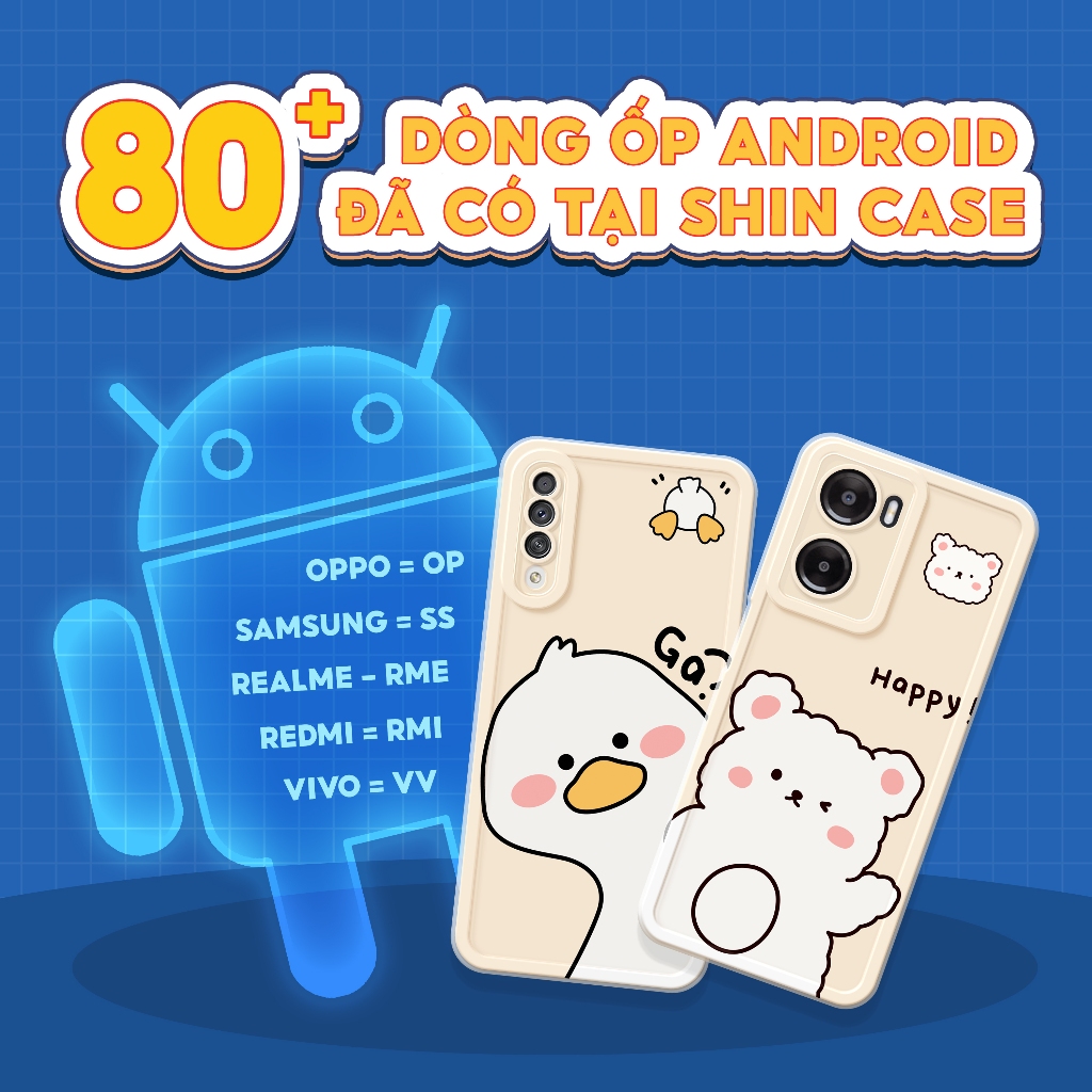 Ốp Lưng Samsung Oppo Vivo Xiaomi Redmi Realme Gấu Dâu Cho Điện Thoại A15 A17 A12 A7 A57 A16 A16s A55 A16K A77 A31 0A5s