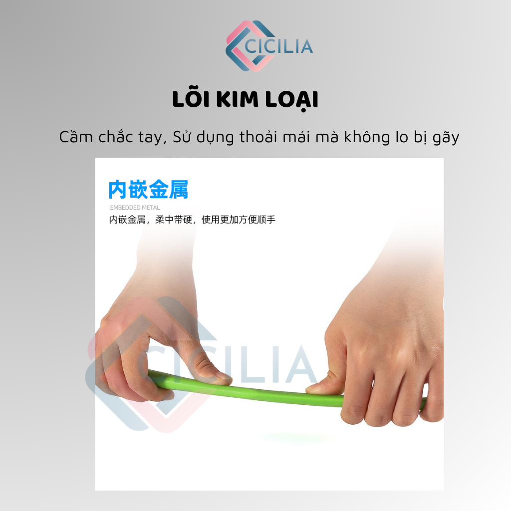 Que Silicone Phết Sáp Silicone, Trộn Bột Tái Sử Dụng Nhiều Lần Siêu Bền CICILIA 1035
