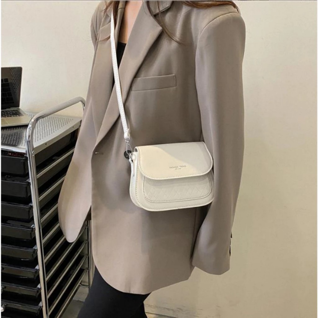 Túi xách nữ hộp vuông dây da đeo chéo chắc chắn mã q97