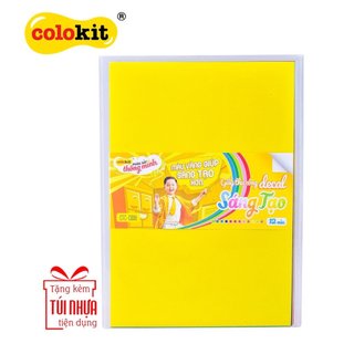 Giấy thủ công colokit gtc-c006 12 màu khổ lớn