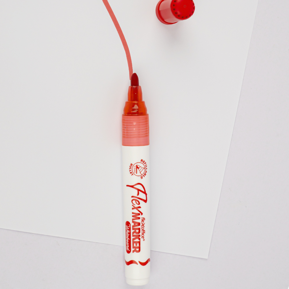 Bút lông bảng Thiên Long Flexoffice FO-WB02/XK Whiteboard Marker - Mực mới, tốt, màu đậm, tươi sáng, dễ xóa khi lau bảng