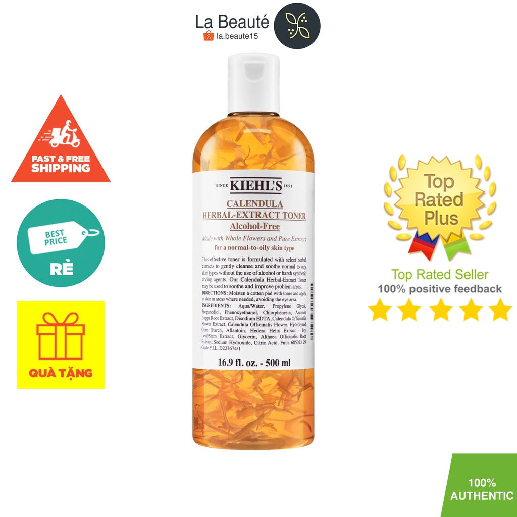 Toner Kiehls Hoa Cúc - Kiehls Calendula Herbal Extract Alcohol-Free Toner 250ml-500ml